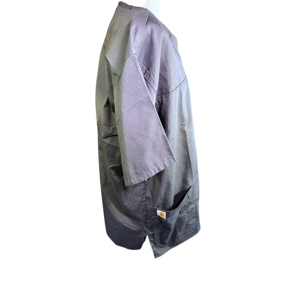Carhartt Men Scrubs M Classic Fit Ripstop V-Neck Pockets Durable Blend Gray - Picture 9 of 11